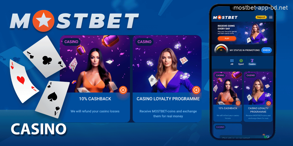 Bonus offers for Casino games on the Mostbet app in Bangladesh