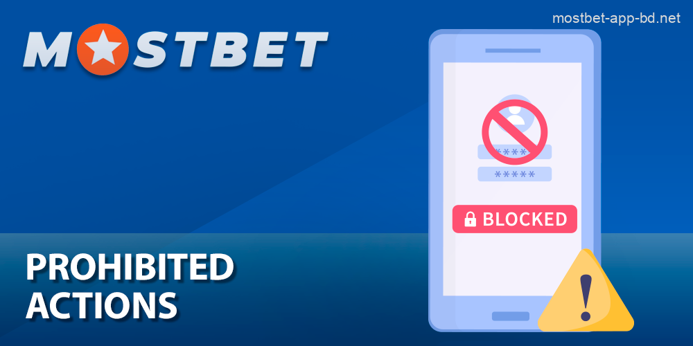 Prohibited actions and blocking of Mostbet Bangladesh account