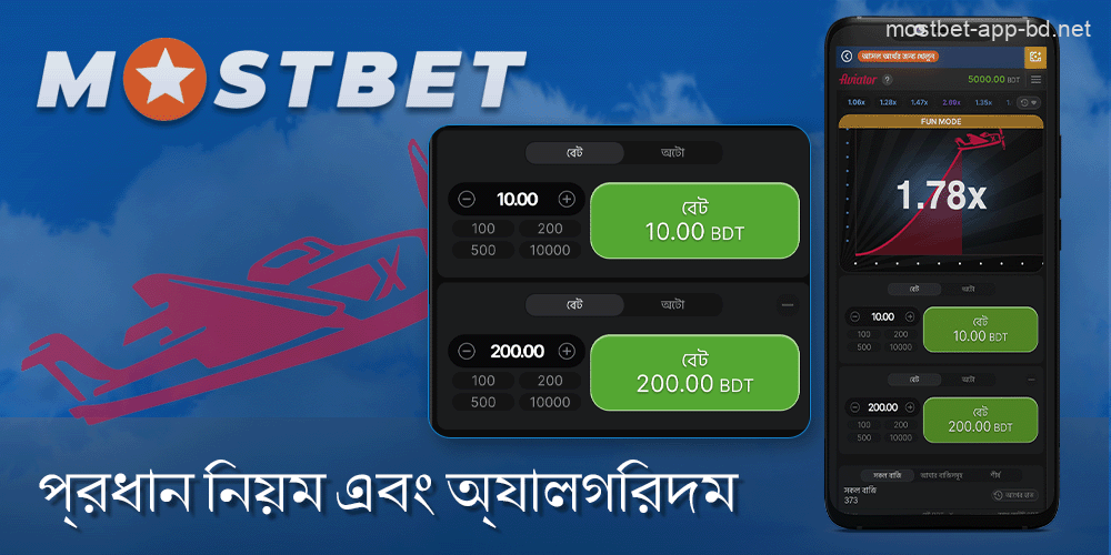 বাংলাদেশের খেলোয়াড়দের জন্য Mostbet Aviator গেমের নিয়ম এবং অ্যালগরিদম