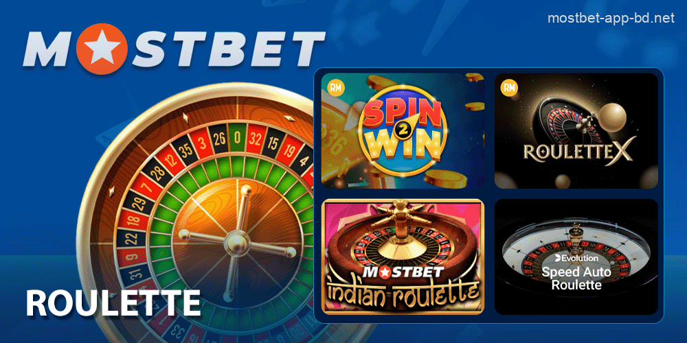 Roulette games in Mostbet app for iOS and Android