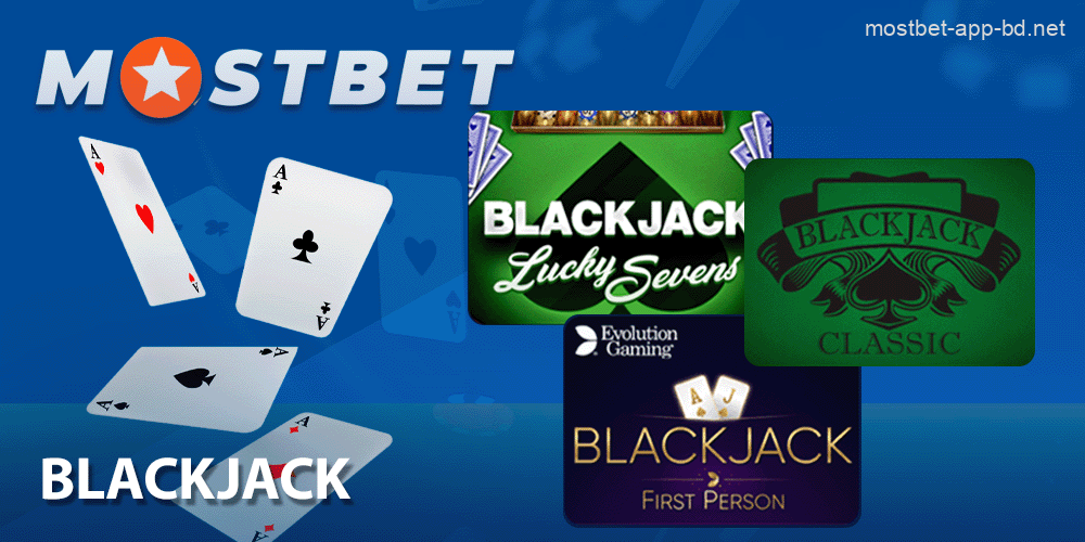 Blackjack games in Mostbet app for iOS and Android