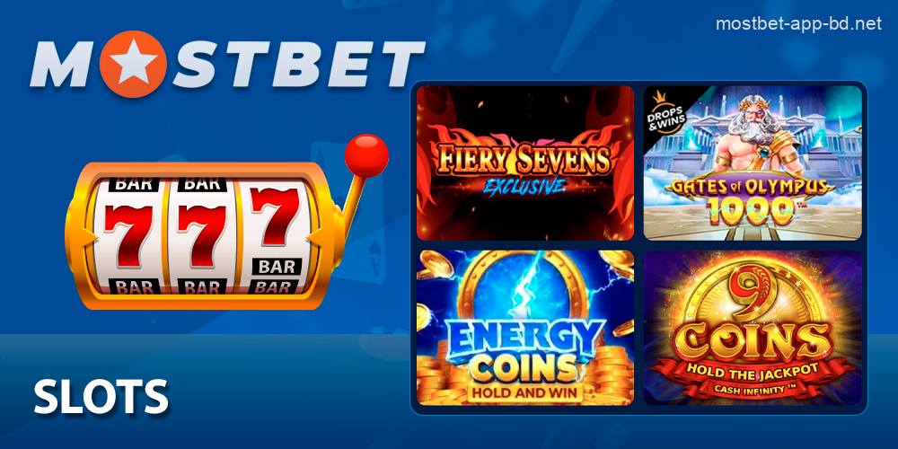 Slots for Bangladesh players in Mostbet app