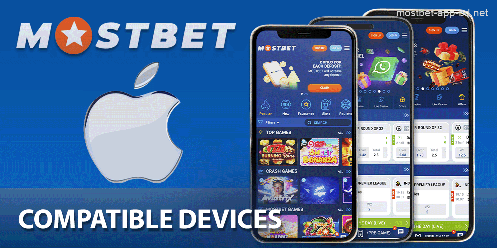 Compatible IOS devices with the Mostbet app