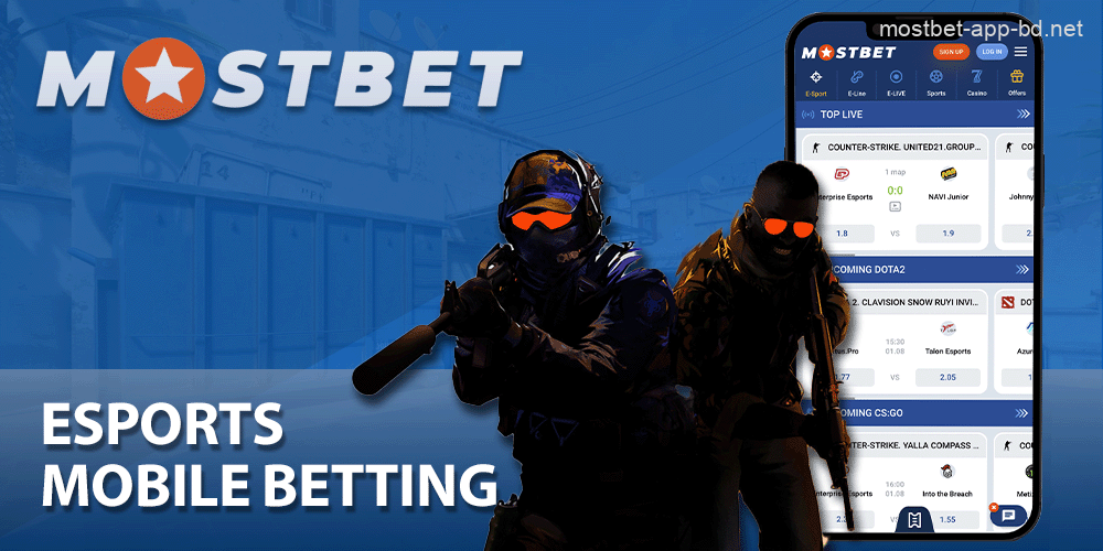 Mobile betting on cyber sports in the Mostbet app