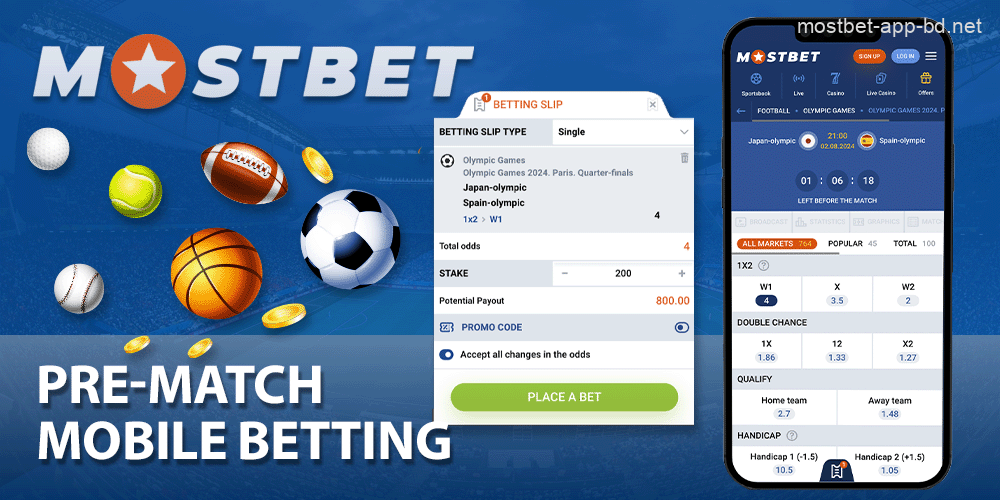 Pre-match betting in the Mostbet app for Bangladeshi players