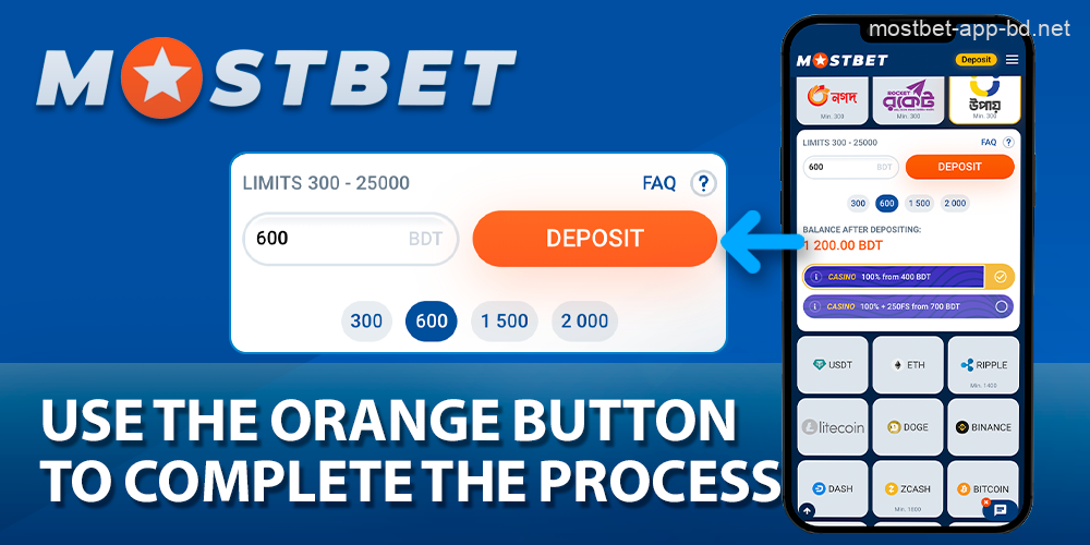 Complete the registration process on Mostbet