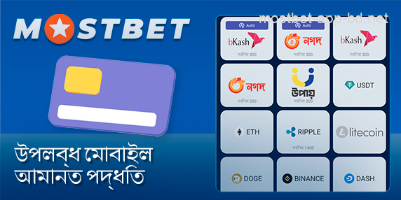 Mostbet মোবাইল অ্যাপে তহবিল জমা করার উপায়